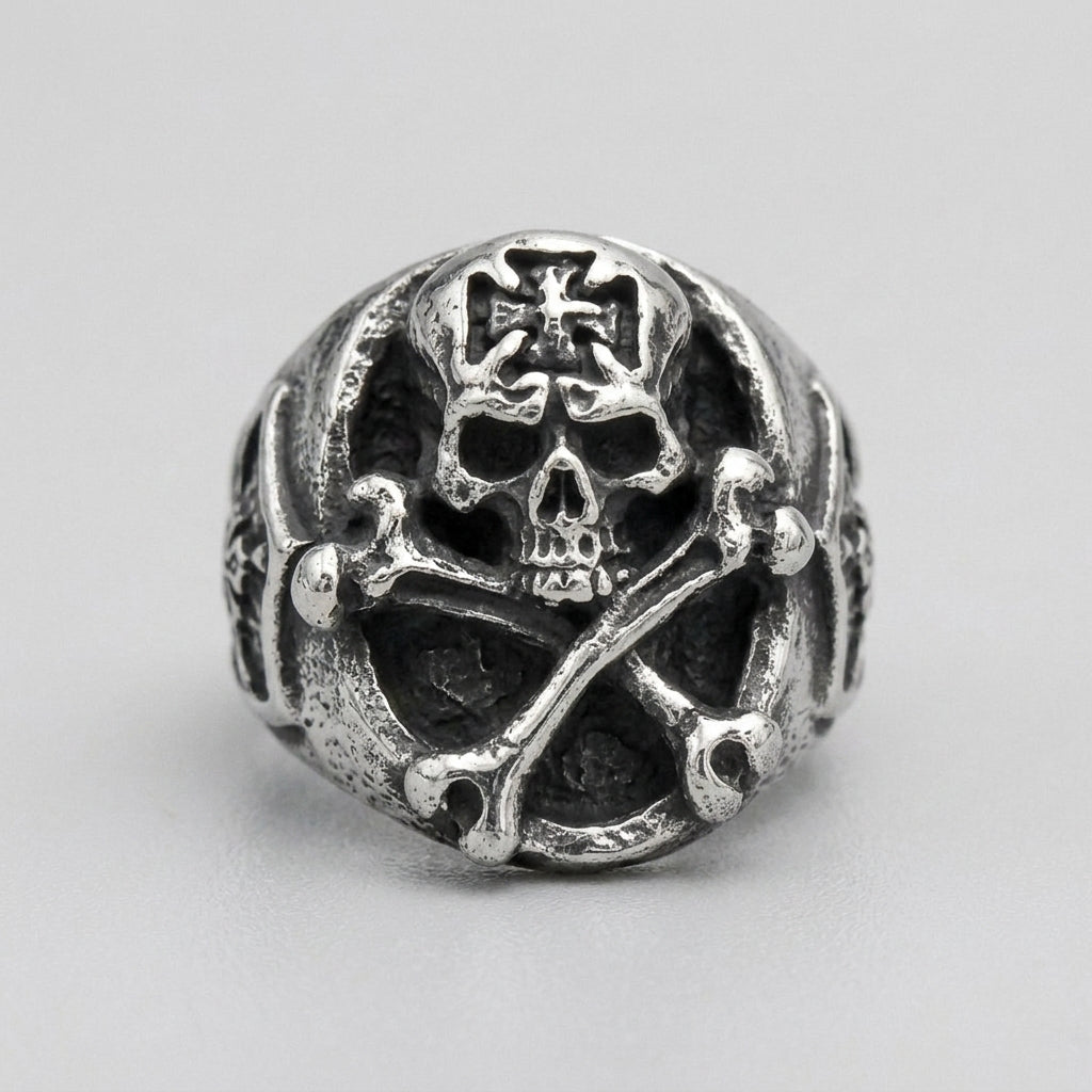 Grimcrest-Totenkopf-Siegelring
