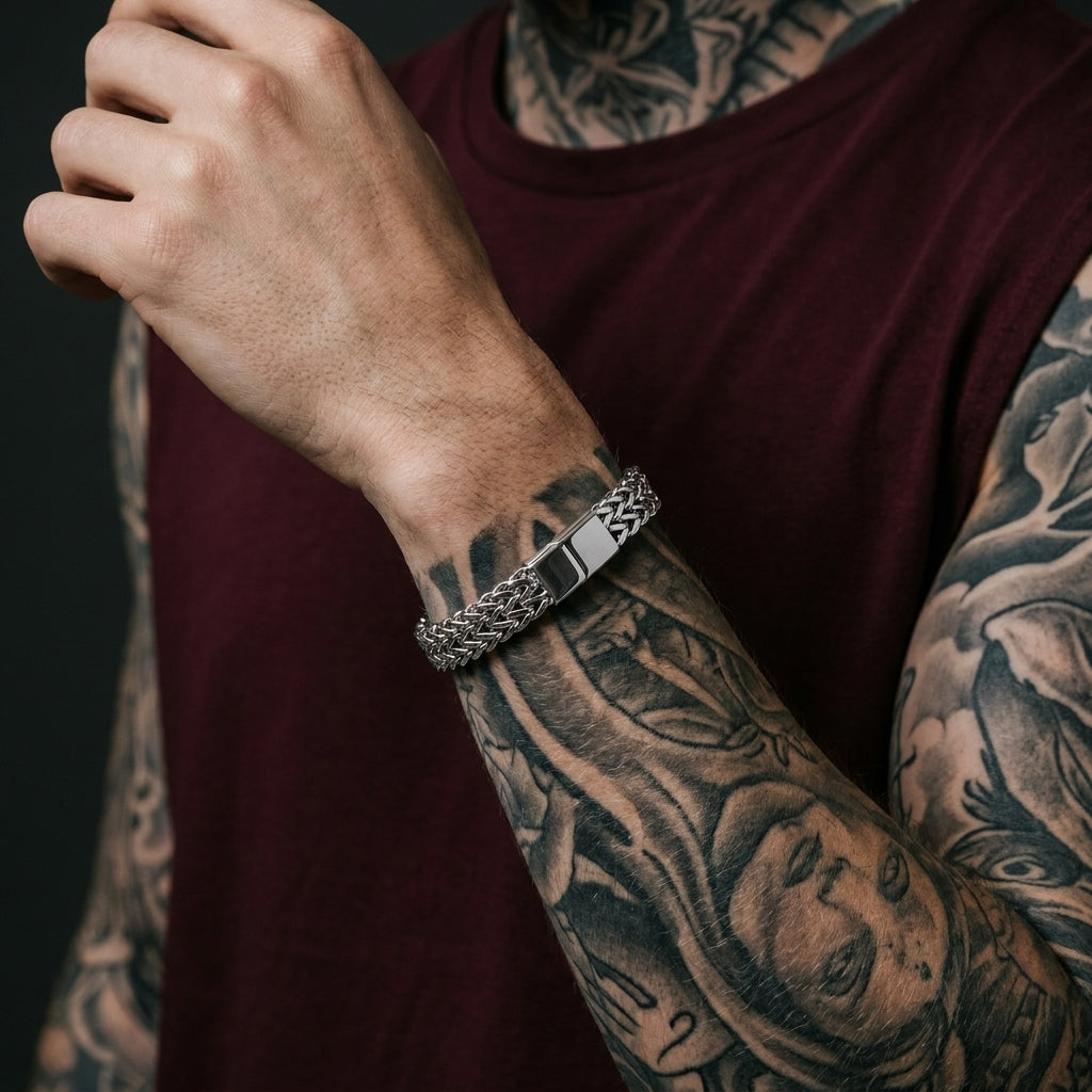 Franco-Ketten-Armband, doppeltes Franco-Ketten-Armband