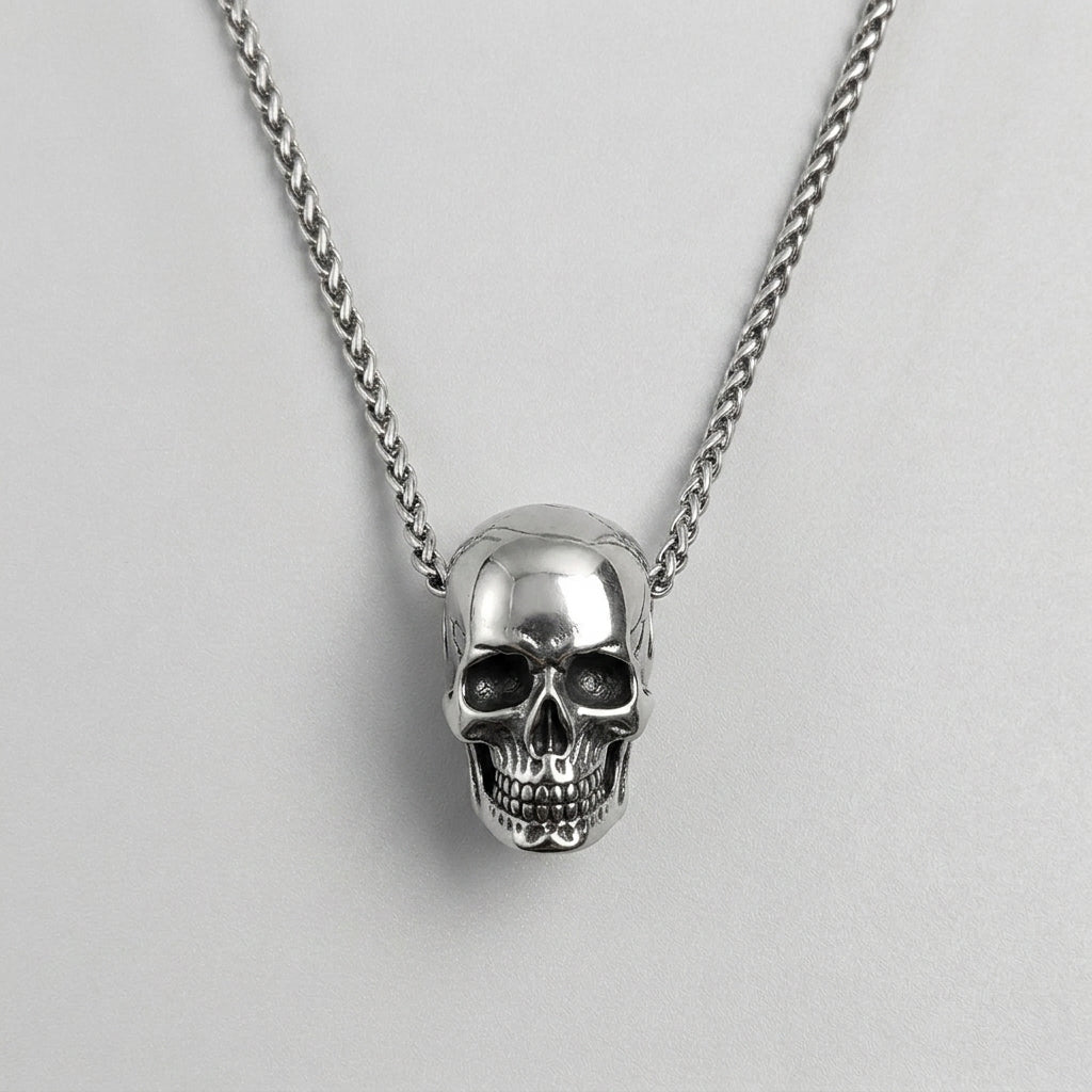3D-realistischer-Totenkopf-Slider-Anhänger-Halskette