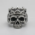 Gothic-Kronen-Totenkopf-Statement-Ring