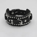 Rocker-Wickel-Lederarmband