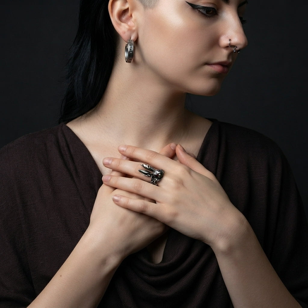 Karmesinrot-äugiger-Hasen-Ring