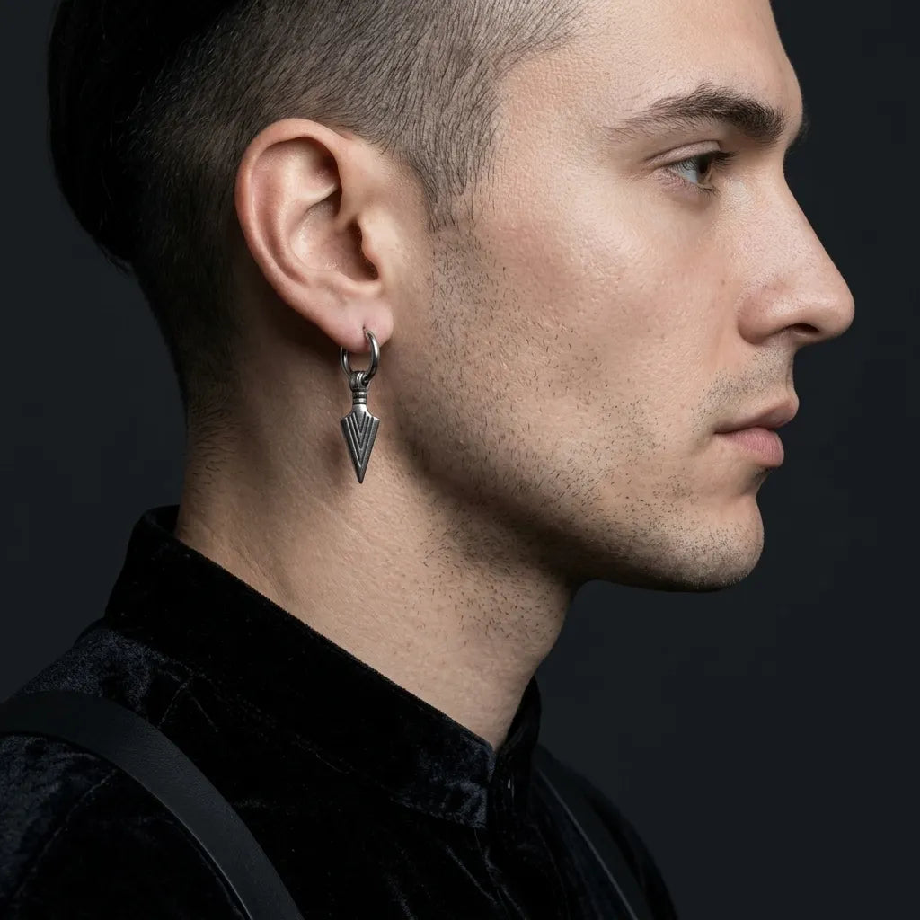 Gothic-Dolch-Dorn-Ohrringe