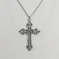 Antikes-barockes-Kreuz-Statement-Halskette