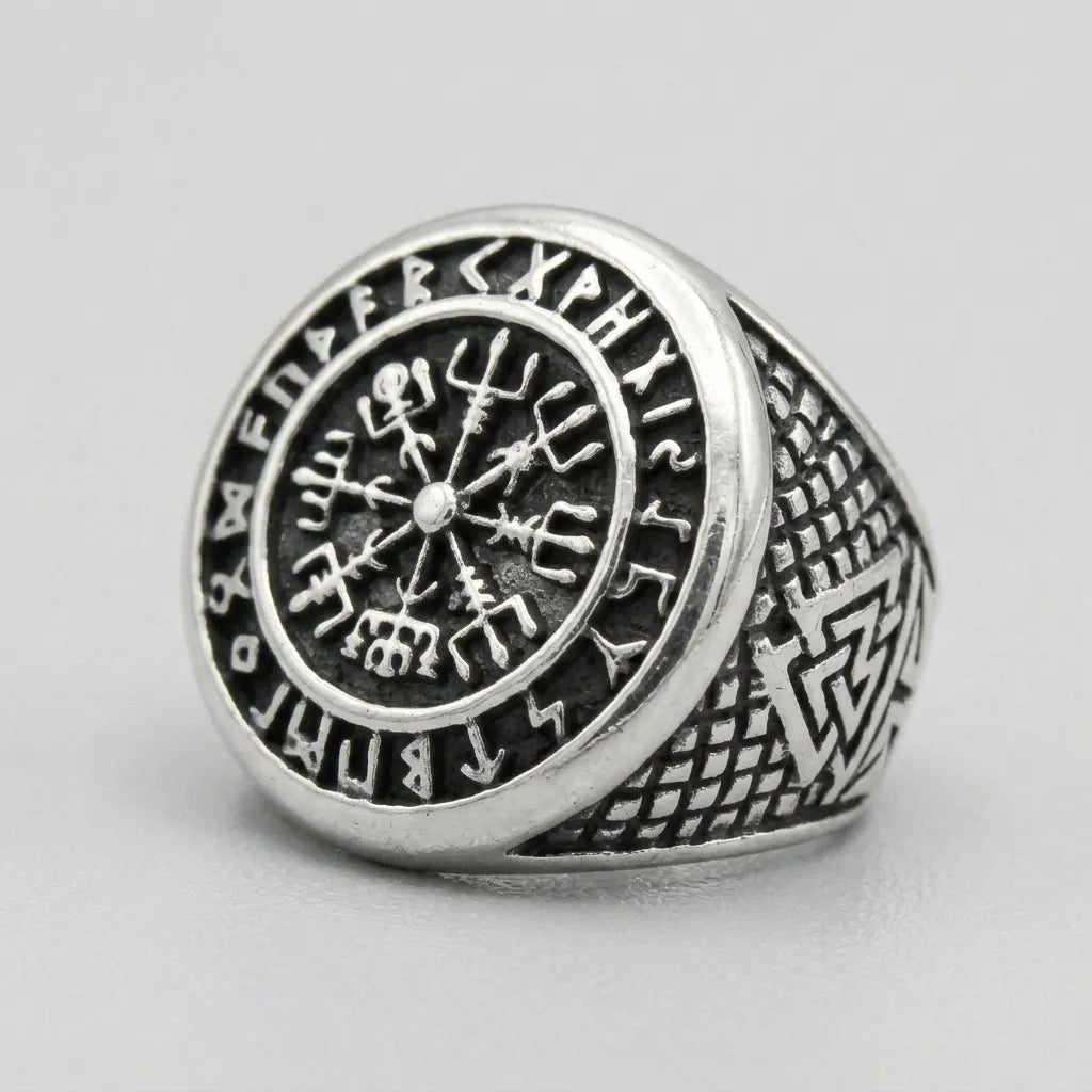 Wikinger-Runen-Futhark-Ring