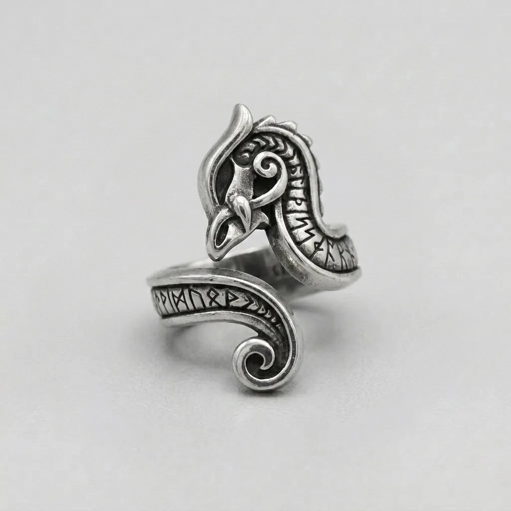 Nordischer Raben-Unheilsboten-Ring