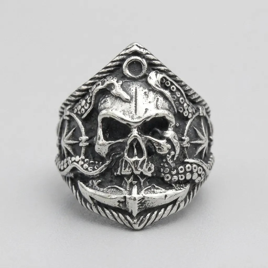 Verfluchte-Meere-Totenkopf-Ring