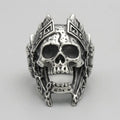 Aztekischer-Krieger-Totenkopf-König-Ring