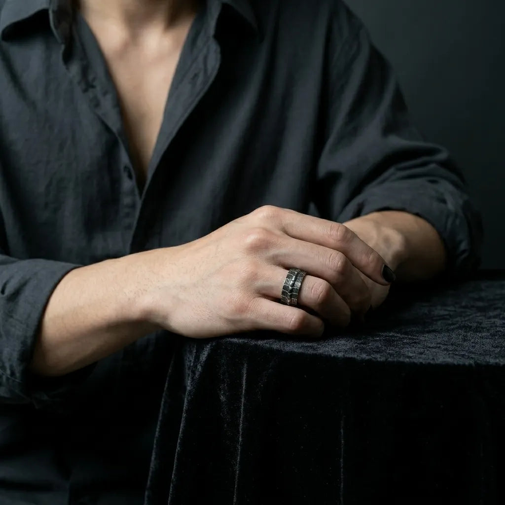 Schlangenschuppen-Bandring