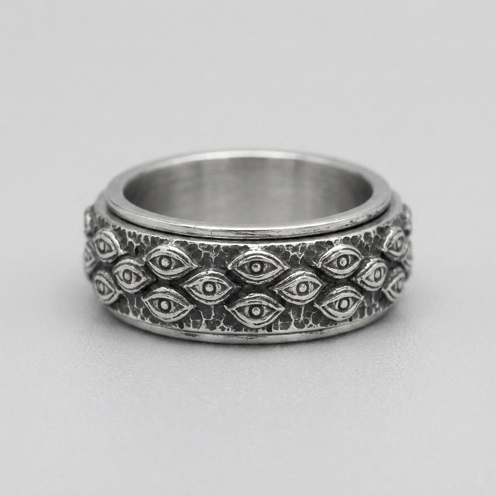 Böser-Blick-Ewigkeits-Spinner-Ring