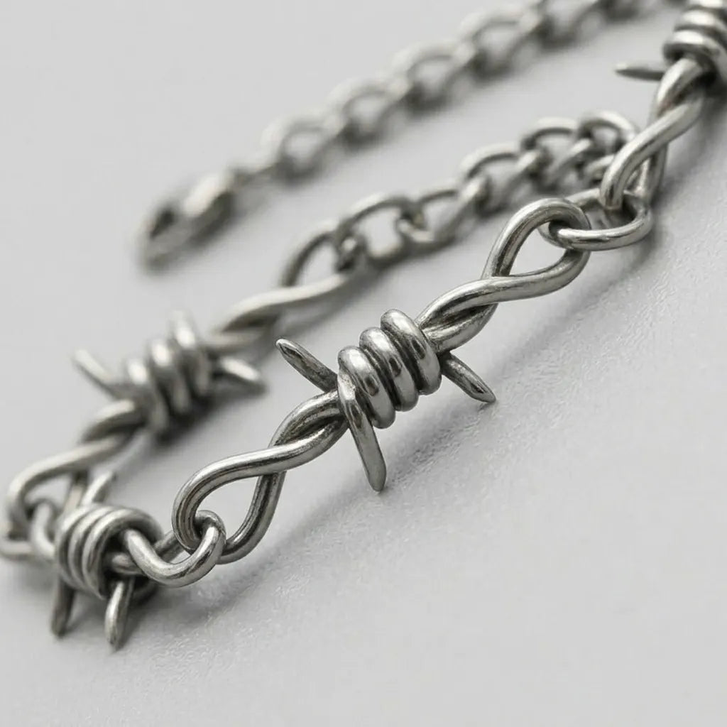 Stacheldraht-Kettenarmband