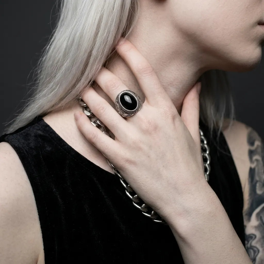 Schwarzer-Onyx-Statement-Ring