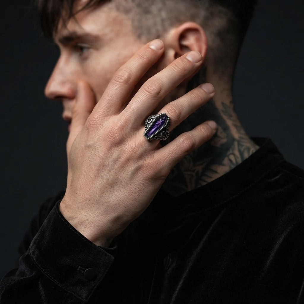 Gothic-Sarg-Geist-Ring