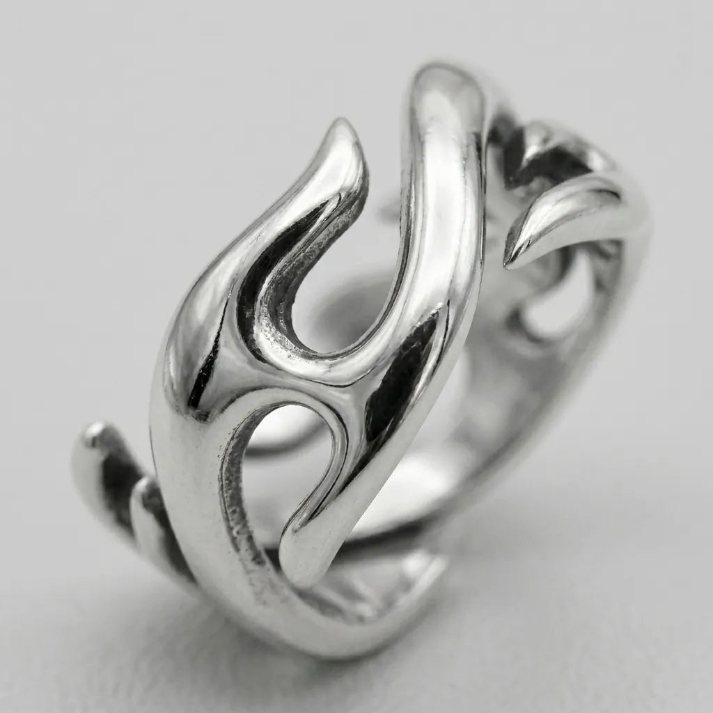 Silberne-Glut-Ring