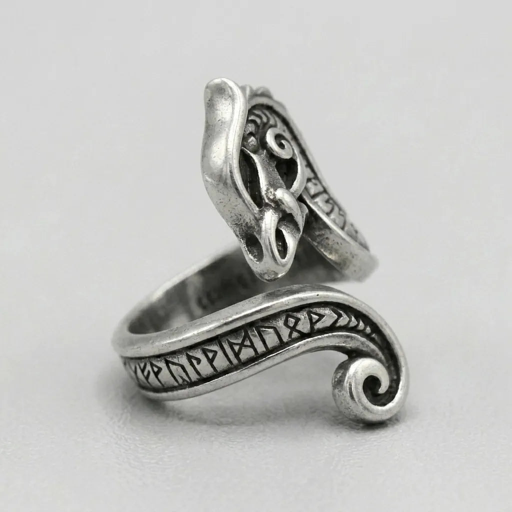 Nordischer Raben-Unheilsboten-Ring