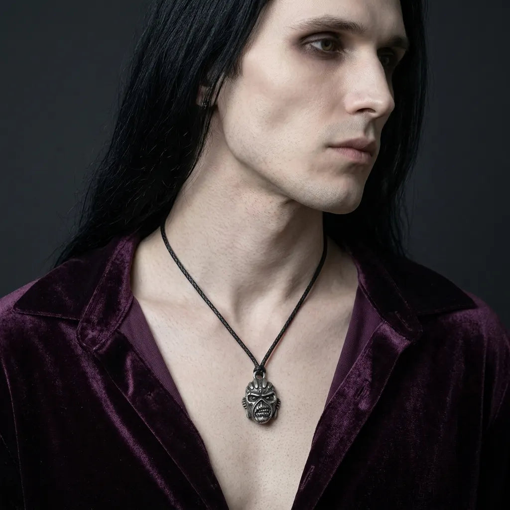 Untotes-Monstergesicht Gothic-Halskette