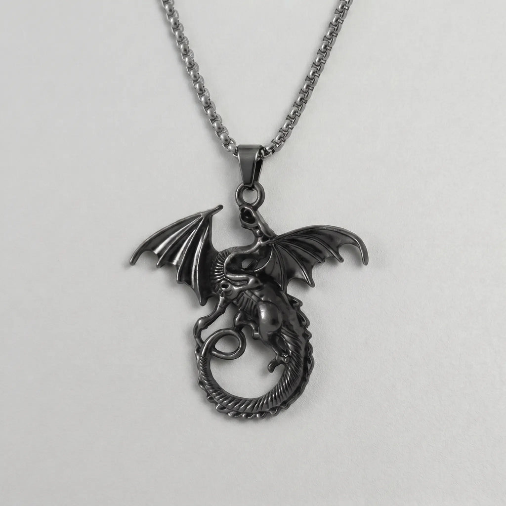 Verfluchter-Drache geflügelter Schrecken Halskette