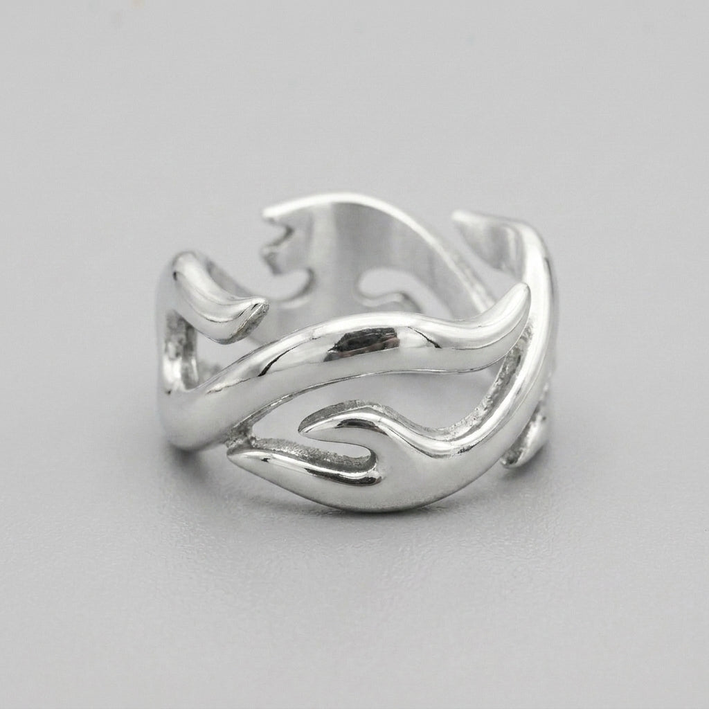 Silberne-Glut-Ring