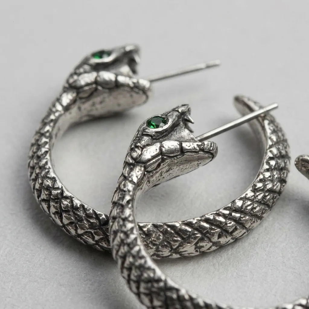 Gift-Kreis-Ohrringe