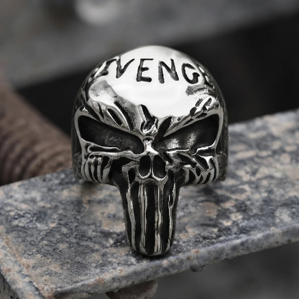 Totenkopf-Buchstabenring