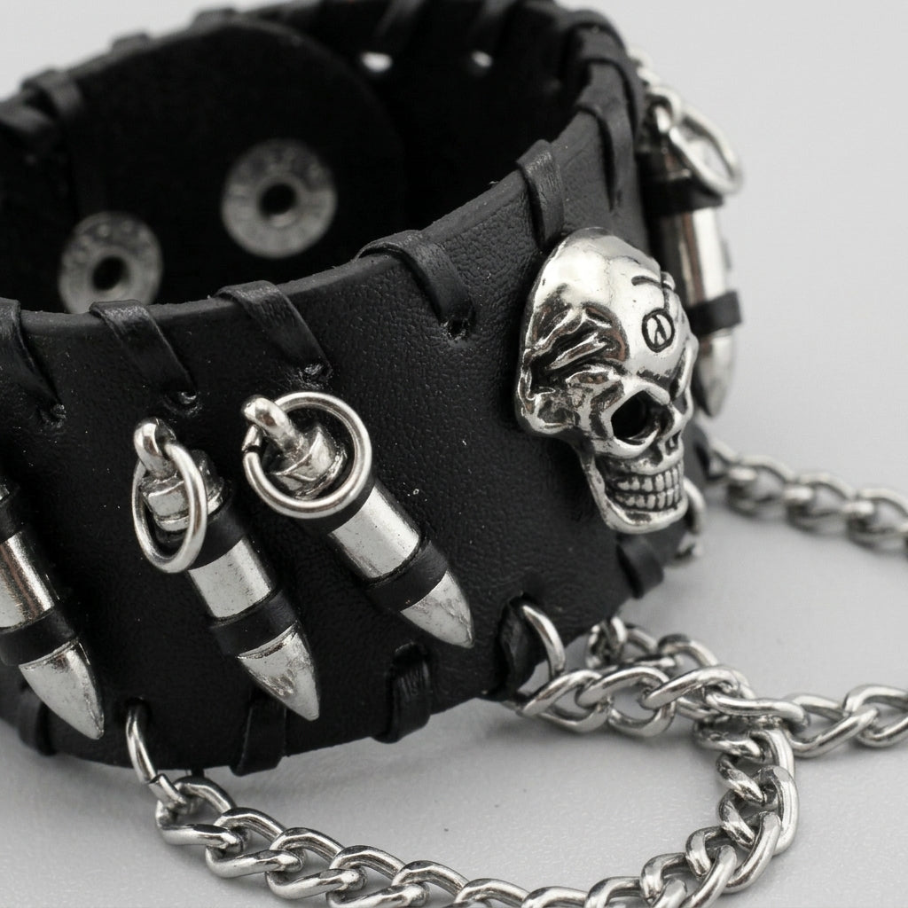 Dead-Shot-Totenkopf-Armband