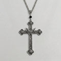 Gothic-Fledermaus-Filigran-Kreuz-Anhänger-Halskette