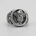Gothic-Cowboy-Totenkopf-Ring