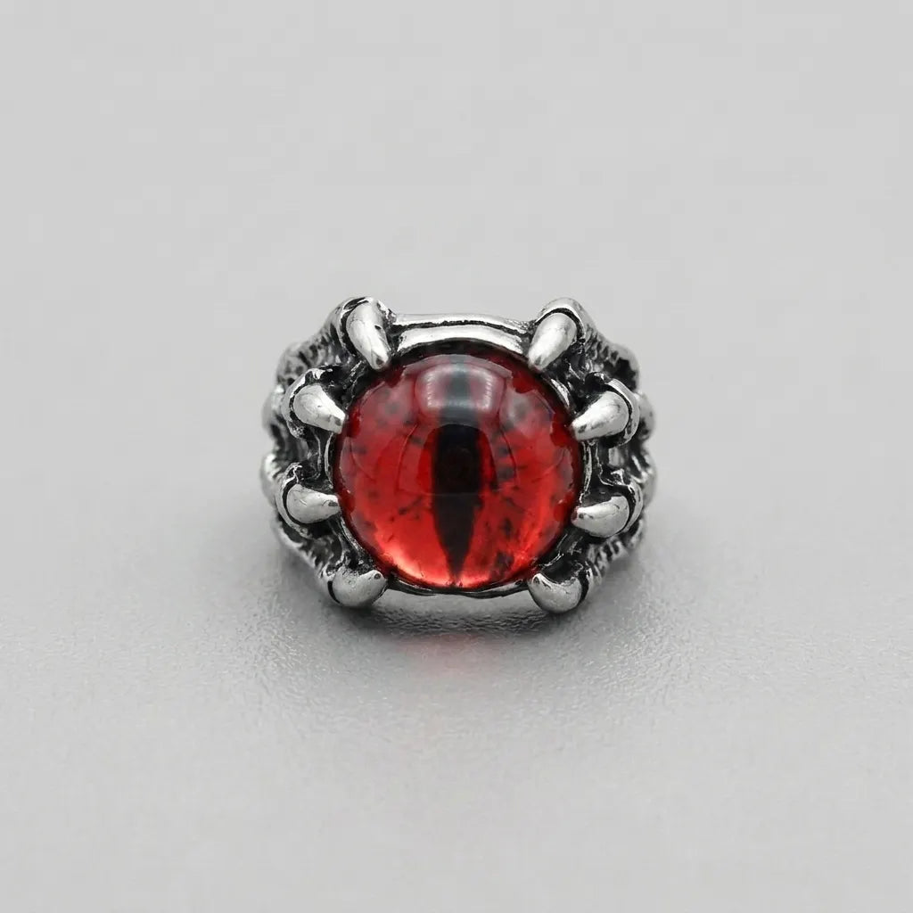 Drachenkralle roter böser Blick Ring