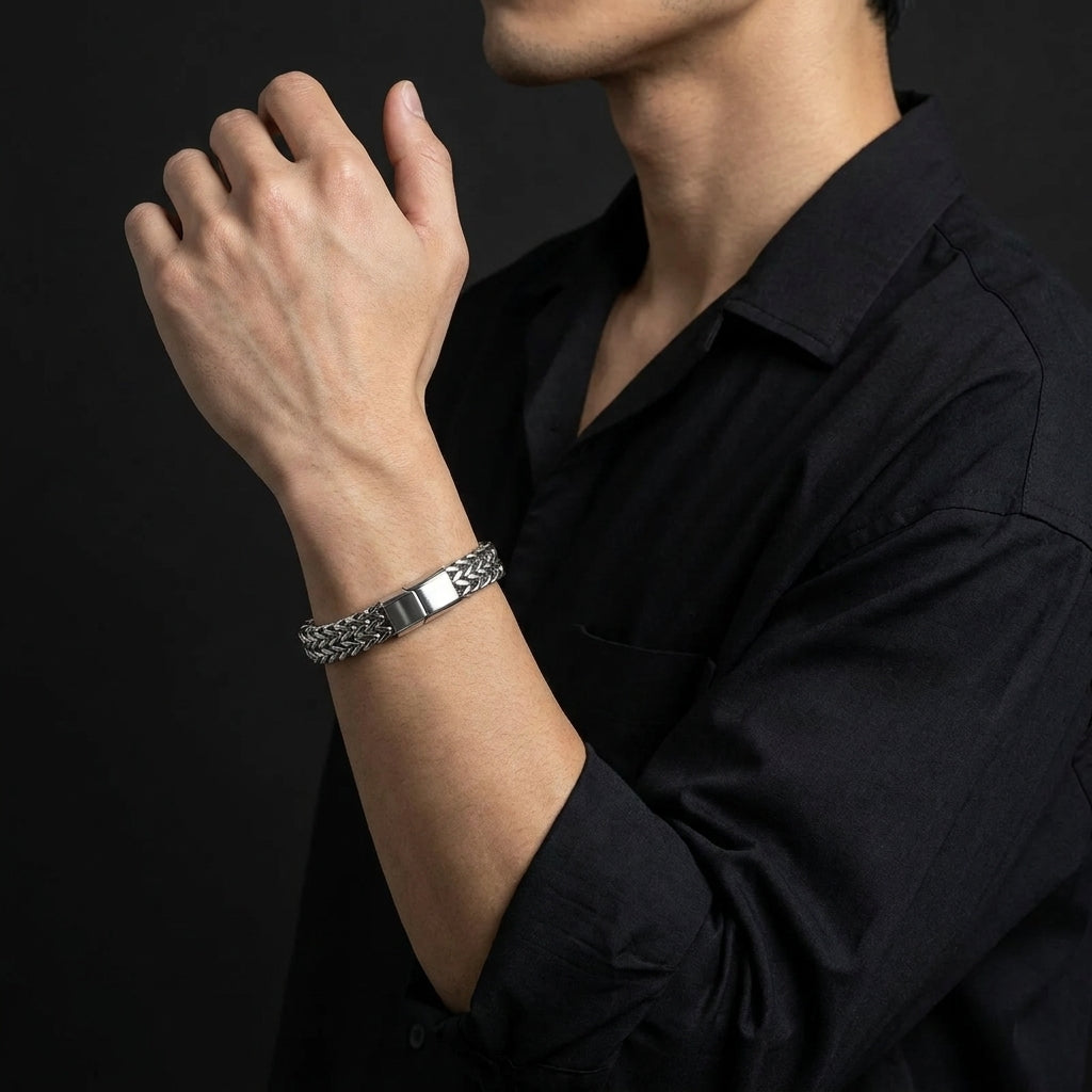 Franco-Ketten-Armband, doppeltes Franco-Ketten-Armband