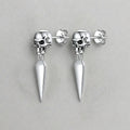 Gothic-Totenkopf-Dorn-Ohrhänger-Stecker