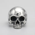 Klassischer-Halbkiefer-Totenkopf breiter Bandring