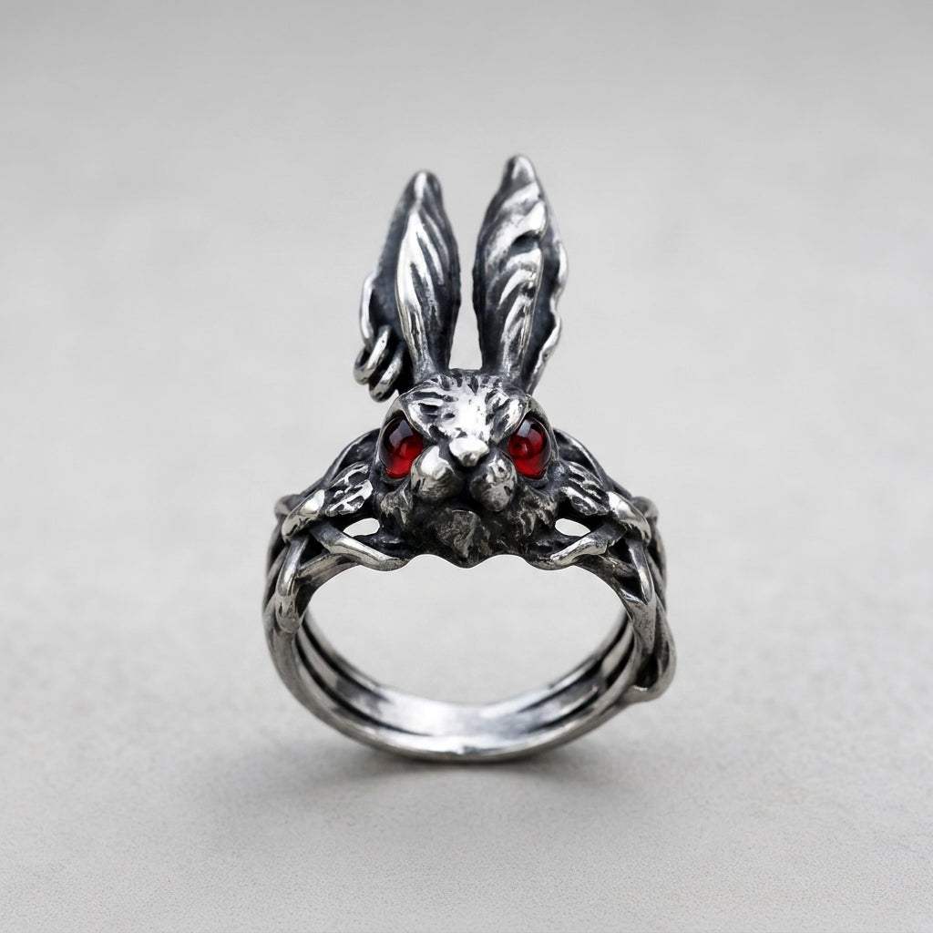Karmesinrot-äugiger-Hasen-Ring