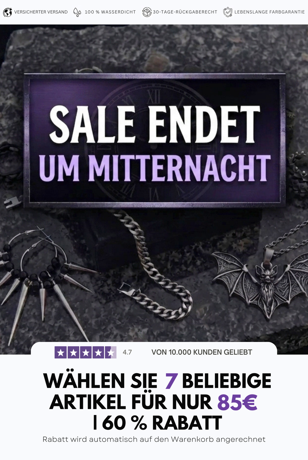 7 für 85 € Schmuck-Bundle