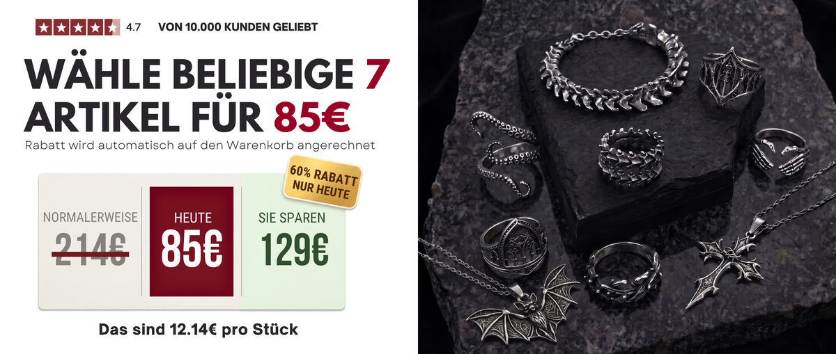 7 für 85 € Schmuck-Bundle