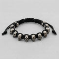Punk-Totenkopf-Doppelschlaufen-Armband