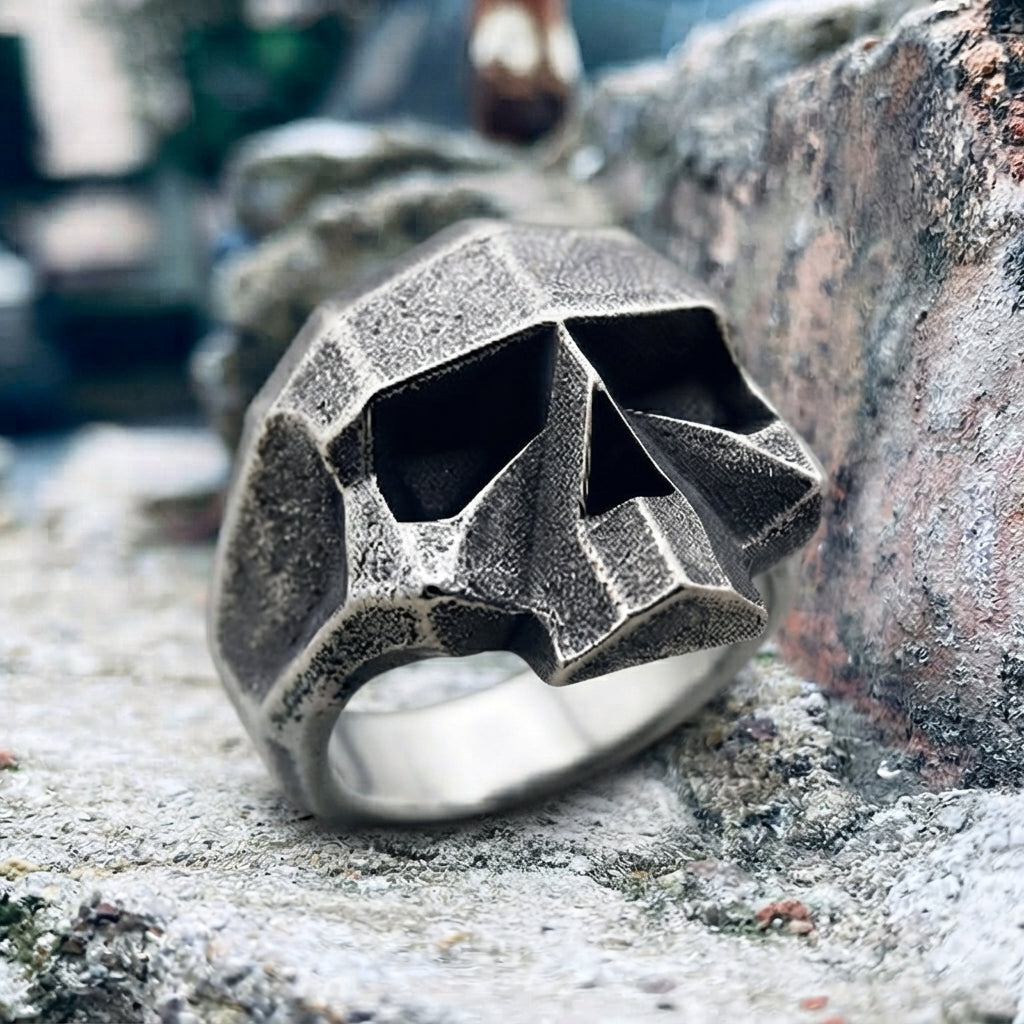 Massiver Totenkopf-Statement-Ring