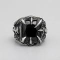 Drachenkralle schwarzer Onyx Statement-Ring