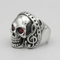 Rote-Finsternis-Totenkopf-Ring