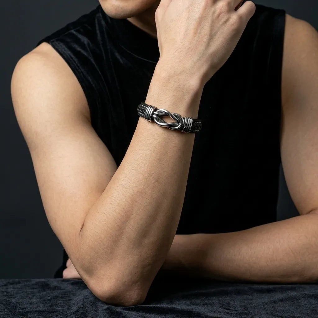 Zeitloser-Knoten-Armband
