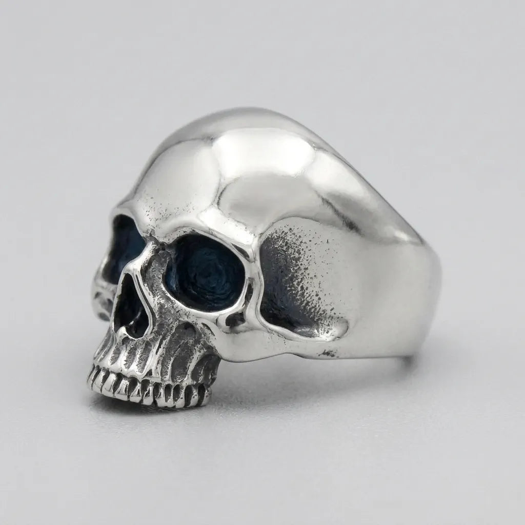Klassischer-Halbkiefer-Totenkopf breiter Bandring