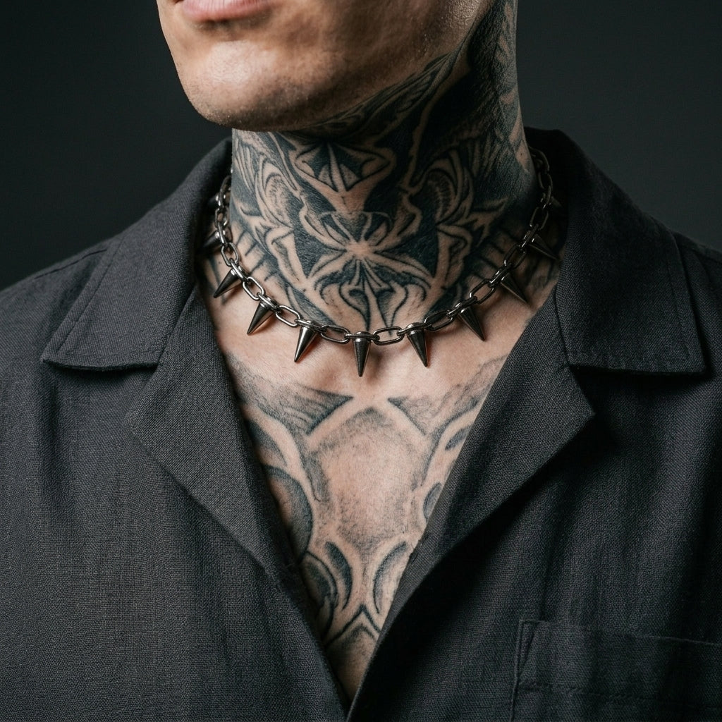 Multi-Dorn-Choker-Halskette