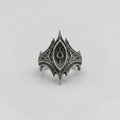 Obsidian-Speer-Kronen-Ring