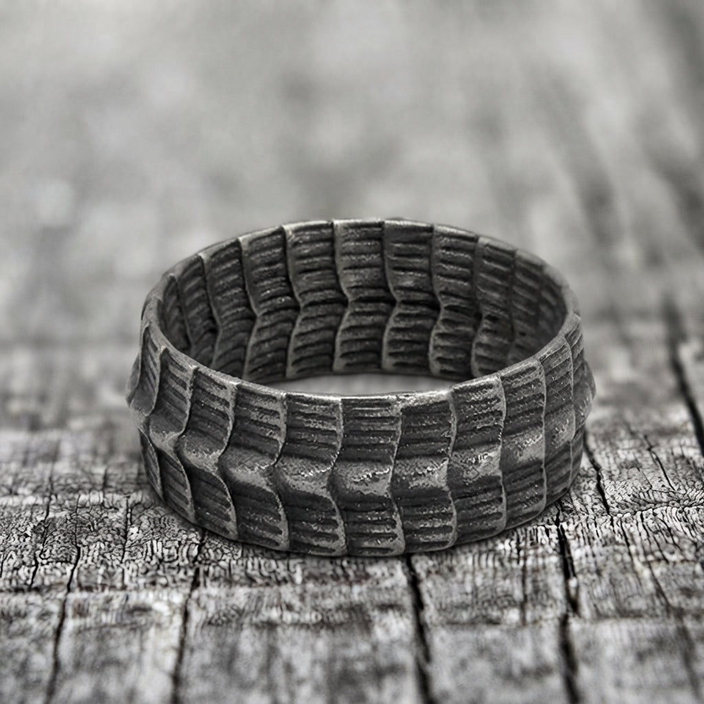 Schlangenschuppen-Bandring