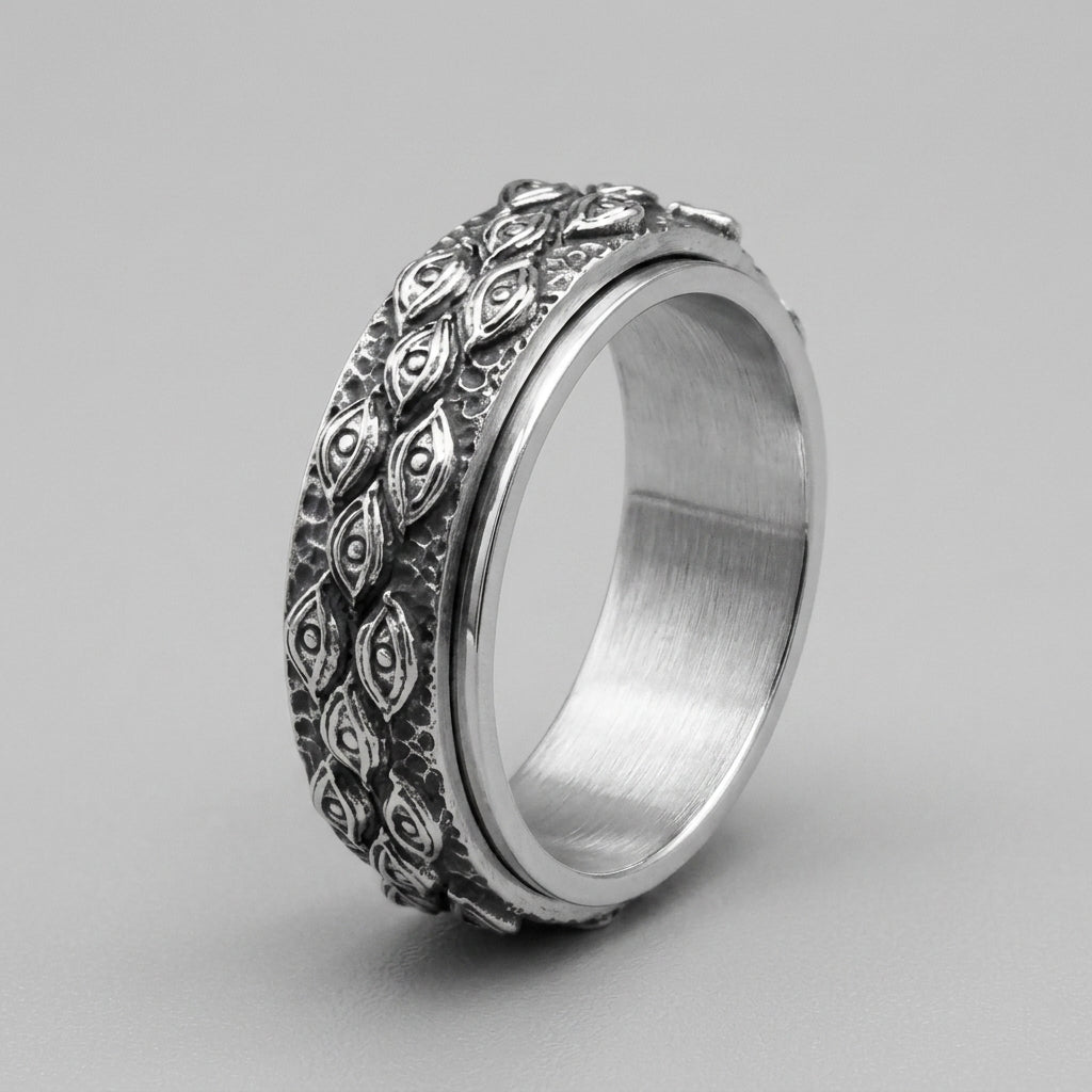 Böser-Blick-Ewigkeits-Spinner-Ring