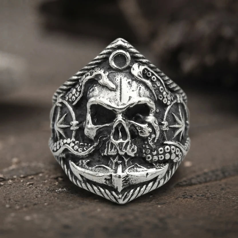 Verfluchte-Meere-Totenkopf-Ring