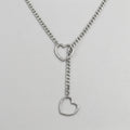 Doppeltes-offenes-Herz-Lariat-Halskette