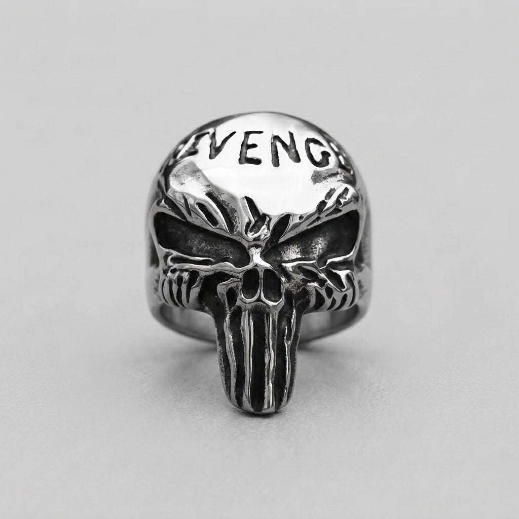 Totenkopf-Buchstabenring