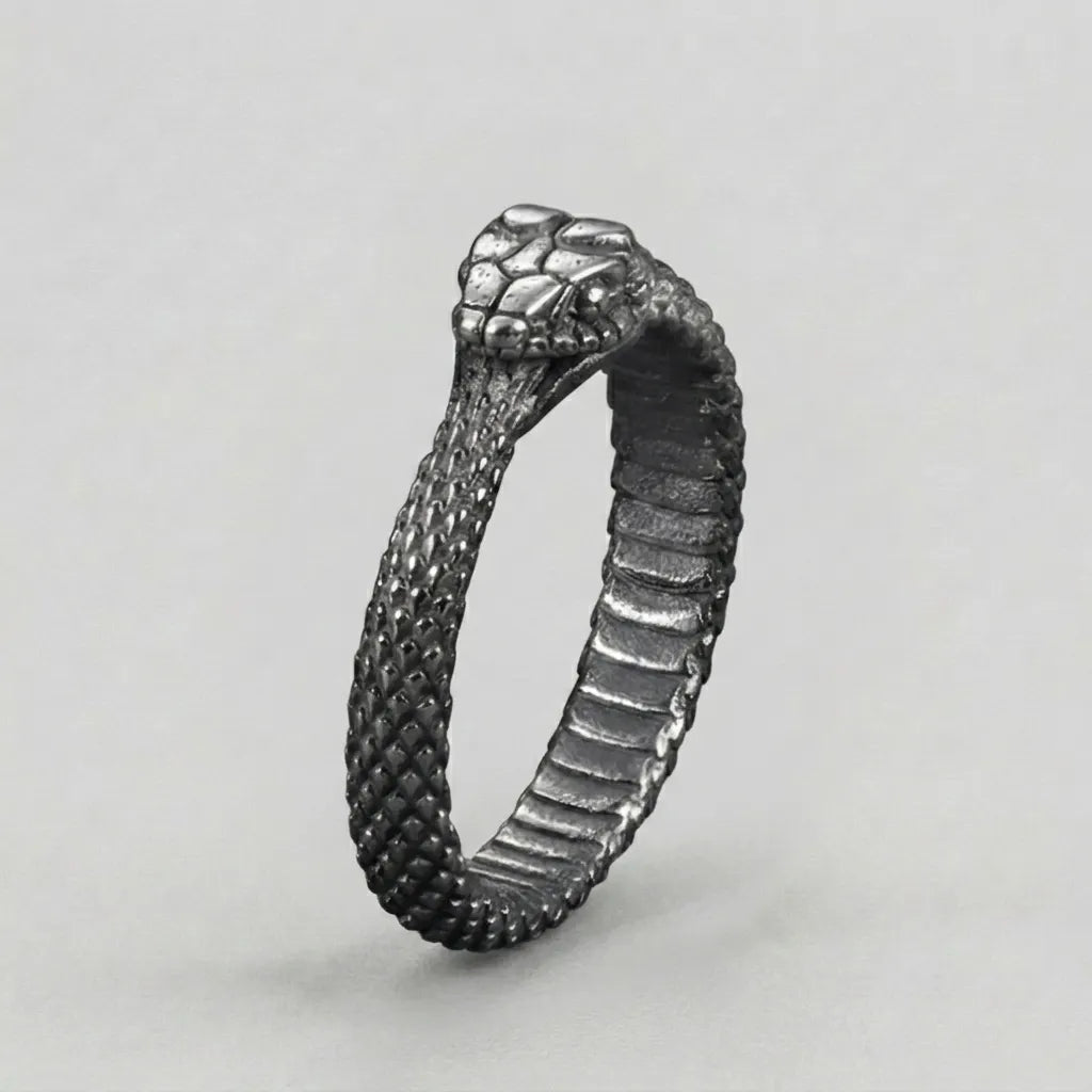 Ouroboros-Gewickelte-Schlange-Ring