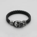 Totenkopf-Leder-Armband
