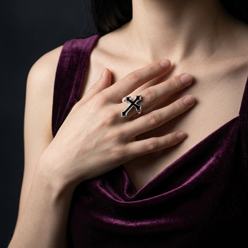 Gothic-Kreuz-Ring